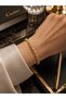 Non-Tarnishing Gold Color Women's Steel Bracelet - 2
