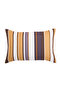 Artur Striped Spanish Fabric Rectangular Cushion Cover 50X35 - Brown - 2