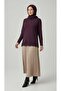 Women's Stone and Embroidered Seasonal Bluse with Collar and Hem - 2
