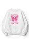 Unisex Soft Textured Keep Flying Printed Design Oversize 3 Thread Crew Neck Sweatshirt