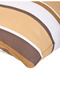 Artur Striped Spanish Fabric Rectangular Cushion Cover 50X35 - Brown - 3