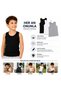 Children's 3-Piece Undershirt 100% Cotton Black White Gray Soft Breathable Daily Underwear 2-14 Years - 7