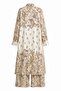 Shawl Patterned Shirt Dress |   Pants - 2