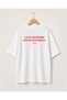 Look Like Barbie Smoke Like Marley Printed White Women's Oversize T-Shirt - 4