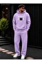 Men's Brooklyn 98 Printed Tracksuit Set / Hooded Sweatshirt with Kangaroo Pocket and Straight Leg Bottom