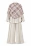 Plaid Detailed Linen Three-Piece Set - 2