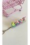 4-Piece Cute Charms Light-Up Clicker Stress Relief Toy with Charm Design Keychain Gift Dinosaur Y2K Marine