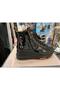 Svetla Collection Women's Black Patent Leather High-Top Lace-Up Boots - 2
