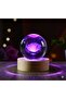 3-D Crystal Ball Night Lights - Unique 3D Laser Engraved Lamp Set (Cat, Forever, Rose 'Love') with Wooden LED Base - Gift for Animal Lovers & Couples. Night Lamp | (Forever) - 4