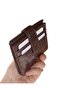 Women's Coffee Croco Pattern Slim Small Model 10 Card Holder Wallet 1 - 2