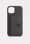 iPhone 14 Luxury Case with Card Holder and Stand, Black