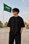 Saudi Arabia National Day Men's T-Shirt 100% Cotton Premium Fabric Oversize T-Shirt Comfortable Fit - 3