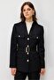 Beli Belted Jacket with Flap Pockets 4145 - 3