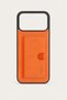 iPhone 17 Pro Luxury Case with Card Holder and Stand, Orange