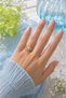 Floral Stone Cross Design Ring - Adjustable (Gold Color) - 2