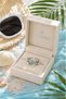 Marina Sea Themed Pearl Detailed Stone Ring - Adjustable (Silver Color) - 3