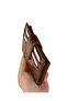 Women's Coffee Croco Pattern Slim Small Model 10 Card Holder Wallet 1 - 3