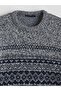 Özmarka New Season Crew Neck Patterned Men's Knitwear Sweater - 6