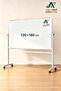 Magnetic whiteboard size 180 x 120 with mobile standسبوره بيضاء مغناطيسية مقاس 180x120 مع حامل متحرك - 2