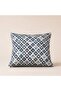 Mira Navy Blue Geometric Patterned Throw Pillow Cover – 43X43 cm - 2