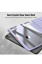 Protective Case for Apple iPad Pro 13-inch (M4 2024 / M5 2025) – Crystal Clear PC Back, Trifold Stand Smart Cover with Built-In Apple Pencil Pro Slot & Wireless Charging Support, Auto Wake/Sleep - 3