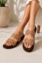 Papuç Basket Mlx-2002 Straw Look Double Strapped Comfortable Sole Daily Women's Slippers - 4