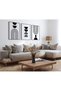 Natural Wood Framed Set of 3 Modern Minimalist Abstract Geometric Paintings Decorative Wall Decor for Living Room Bedroom Kitchen - 4