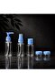 6 Piece Blue Color Travel Set Cosmetic Bottle Set with Transparent Bag - Empty Travel Shampoo Bottle Set - 5