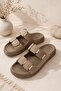Papuç Sepeti Mlx-2002 Double-Strapped Comfortable Sole Daily Women's Slippers - 4