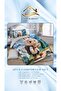 مفرش سرير أطفال صيفي نفر واحد 4 قطع مايكروفايبر برسومات مرحة - 2