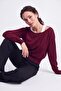 Soft-Touch Asymmetrical Cut Boat Neck Knitwear Sweater&Blouse