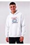 Los Angeles Eagle Printed Oversized Men's Hooded Sweatshirt