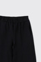 Girl's Black Sweatpants with Elastic Waistband - 3