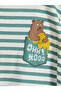 Crew Neck Printed Boys' Pajama Set - 4
