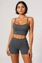 Women's Anthracite Gray Camisole Nightgown Set with Shorts – Comfortable and Suitable for Casual Combinations