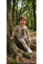 Boys' Winter Tracksuit Set Sweatshirt Bottoms Cotton Three-Thread Ribbed 3-4-5-6-7 Years Old (Please Choose One Size Larger) - 3