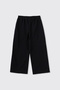 Girl's Black Sweatpants with Elastic Waistband