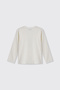 Girl's Long Sleeve White T-Shirt - 2