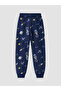 Crew Neck Printed Boys' Pajama Set - 7
