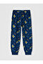 Crew Neck Printed Boys' Pajama Set - 6