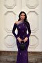 Crepe Fabric One Shoulder Evening Dress - 3