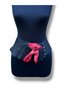 Darke Red Leather Belt with Scarf, Casual Women's Belt |   Stapled Style - Standard Size - 2