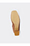 Brown suede look women's heeled boots - 4