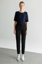 Slim Fit Pants with Side Pockets 4063
