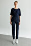 Slim Fit Pants with Side Pockets 4063 - 2