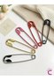 Giant Safety Pin Design Stylish Bun Hairpin Silver 14cm - Trendy Metal Large Size Clip Hair Stick - 6