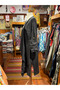 Black Color Bohemian Asymmetrical Casual Linen Kaftan - 2