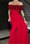 Crepe Fabric Strapless Fish Cut Evening Dress - 2