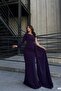Crepe Fabric One-Shoulder Tail Evening Dress