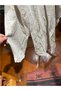 Stone Color Bohemian Asymmetrical Casual Linen Kaftan - 6